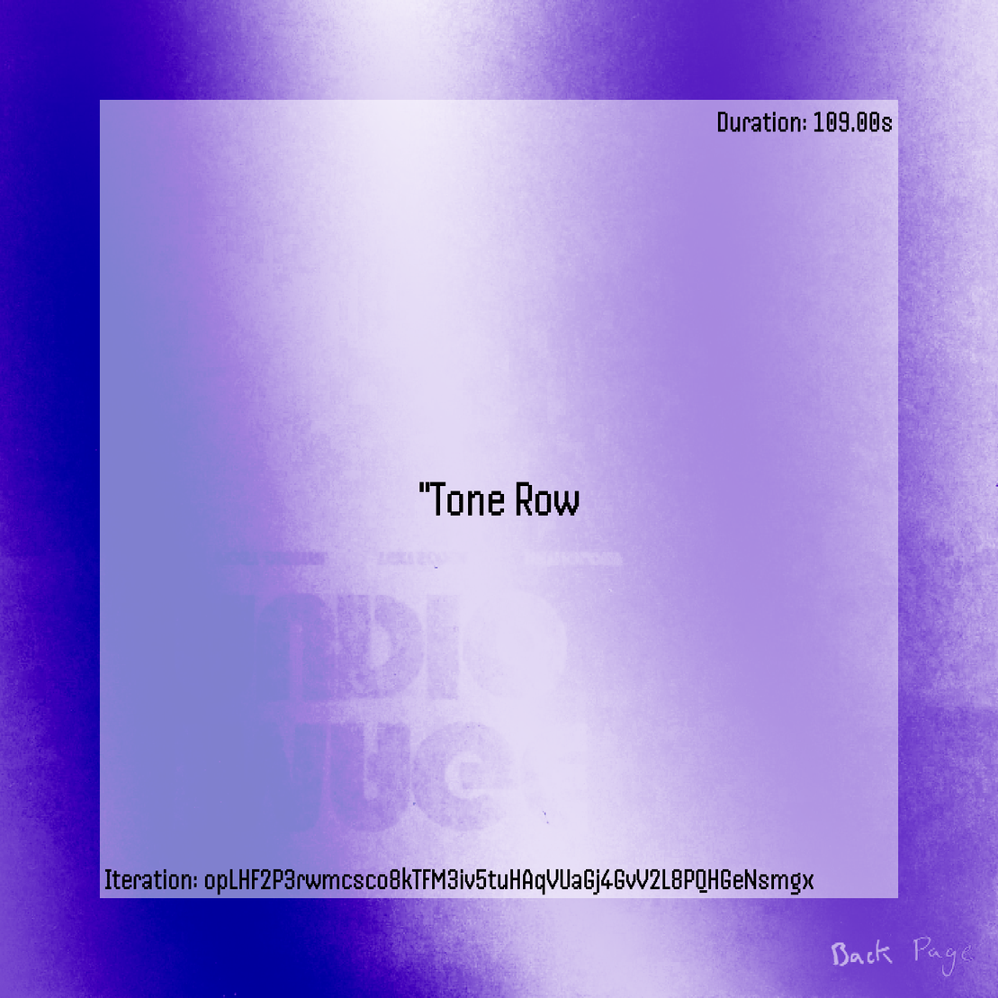 Tone Row #140