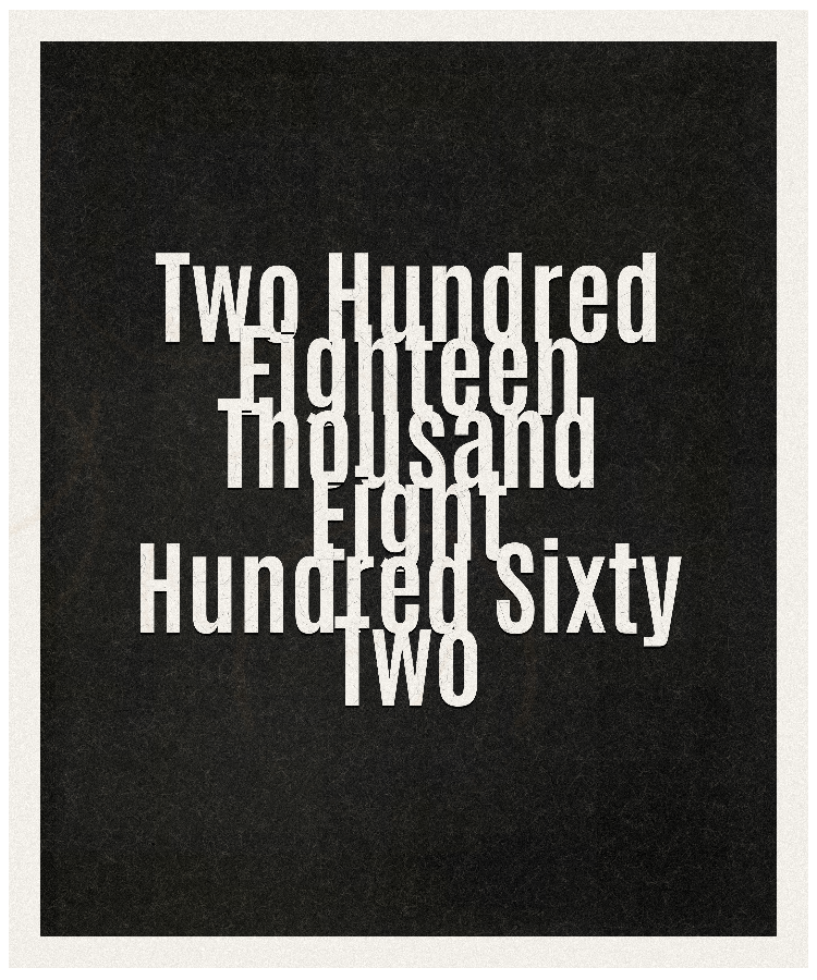 Count #218862