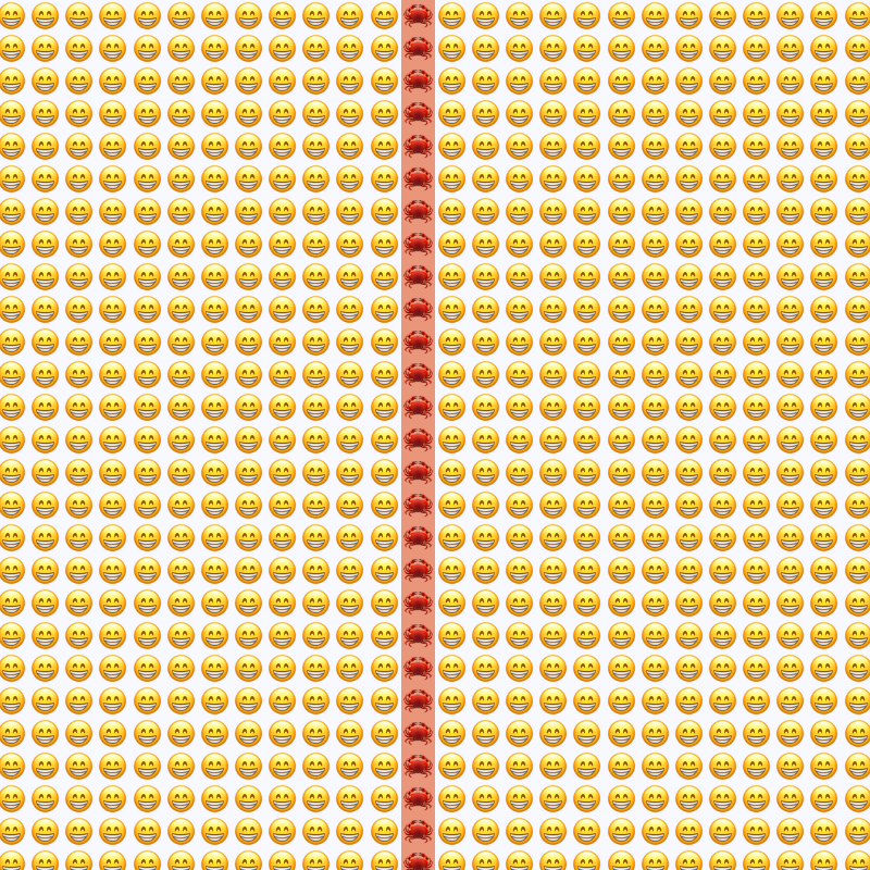 Elementary Cellular Emoji Automata #257