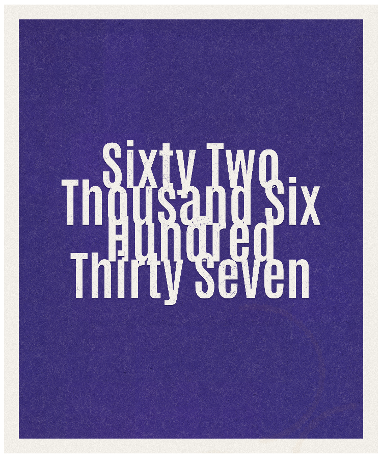 Count #62637