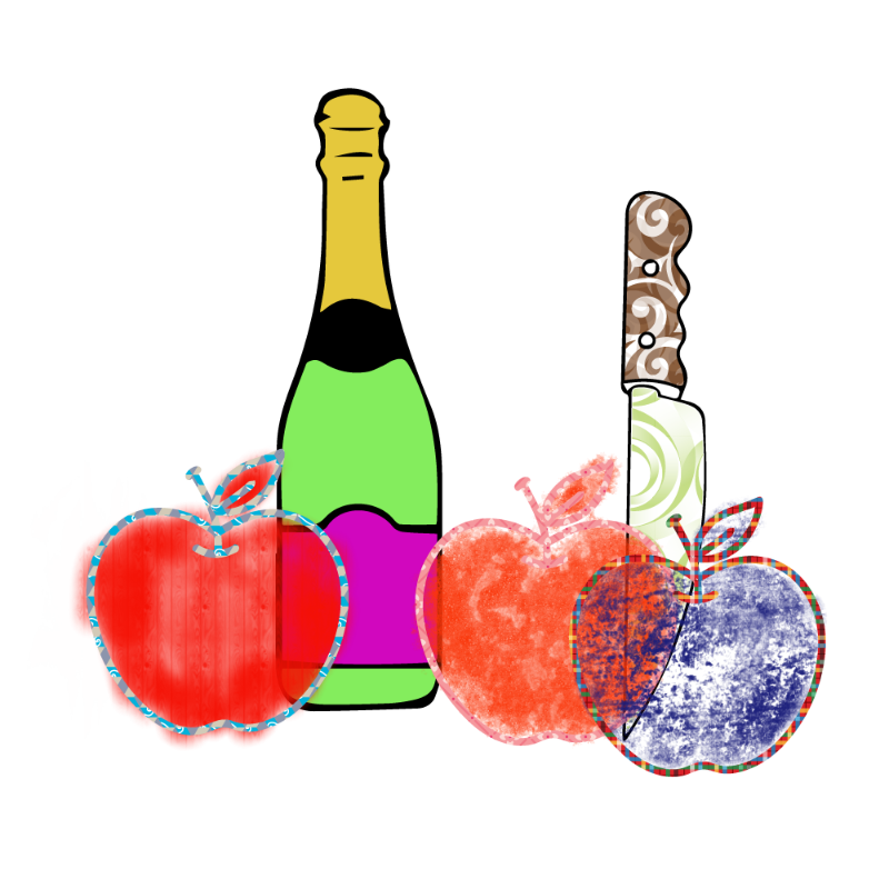 bottle and apples #46