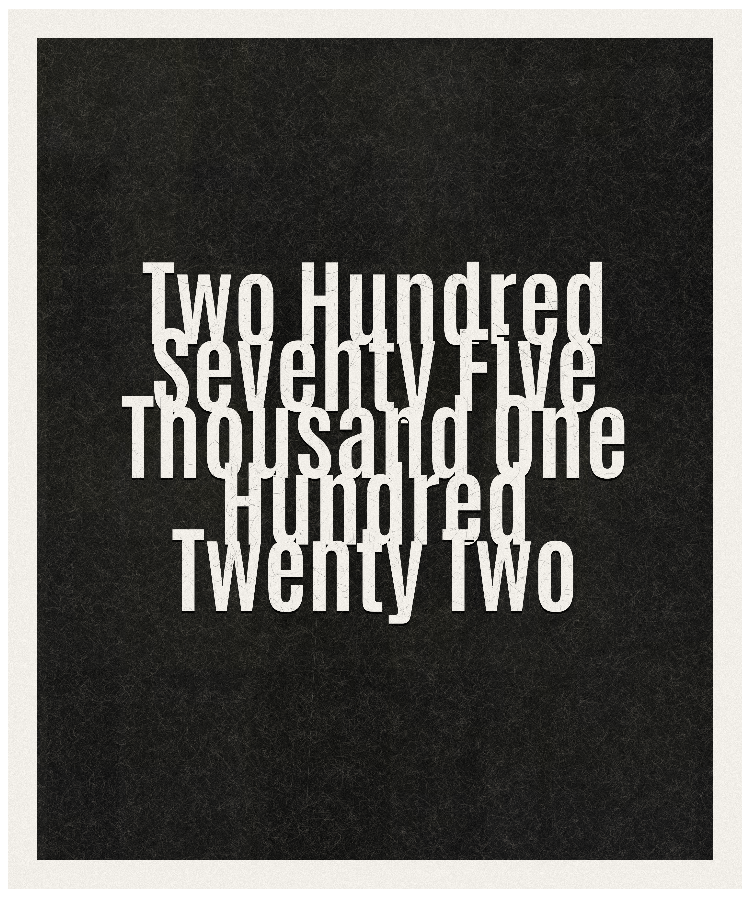 Count #275122