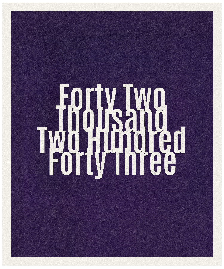 Count #42243