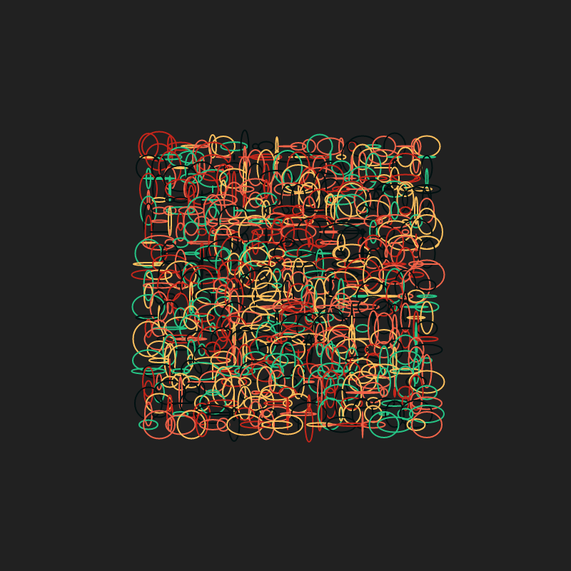 Scribbled Rings #7