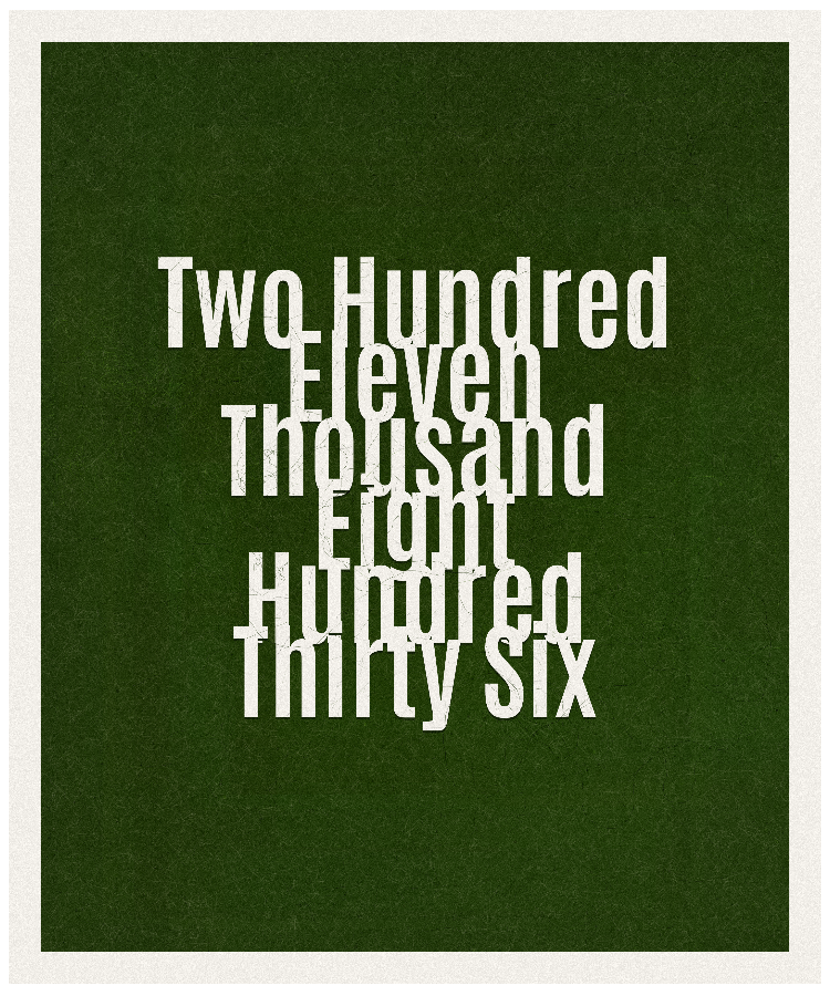 Count #211836