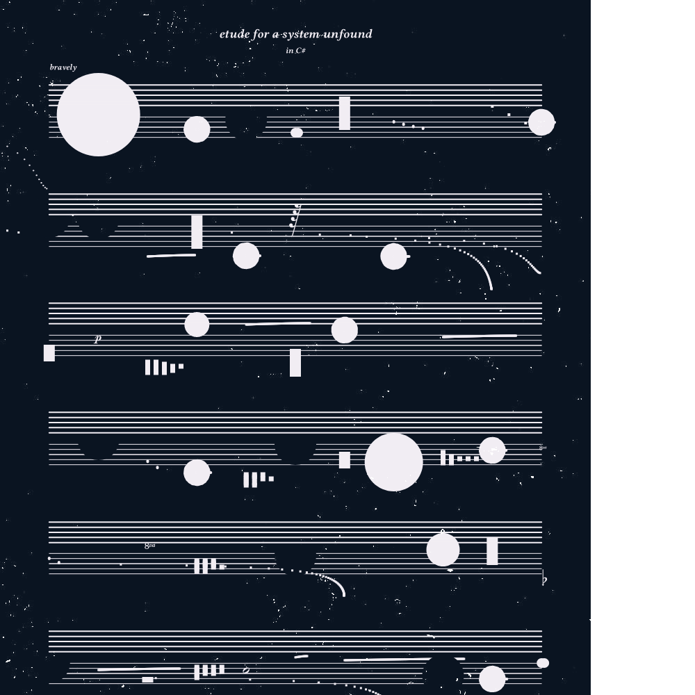 etude for a system unfound #238