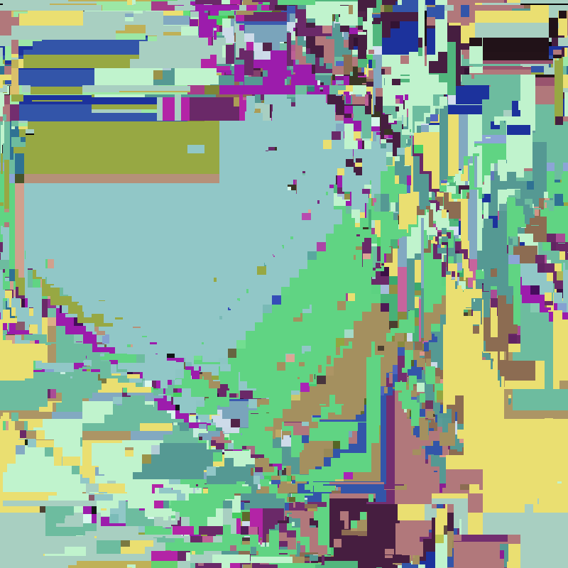 Cascade automata, pixel nature #36