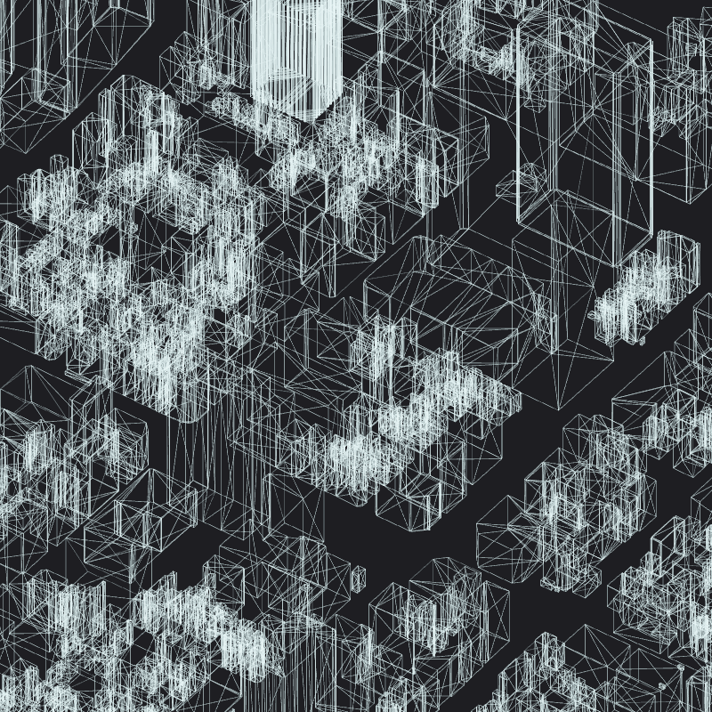 Wireframe City: Tokyo Shibuya #36