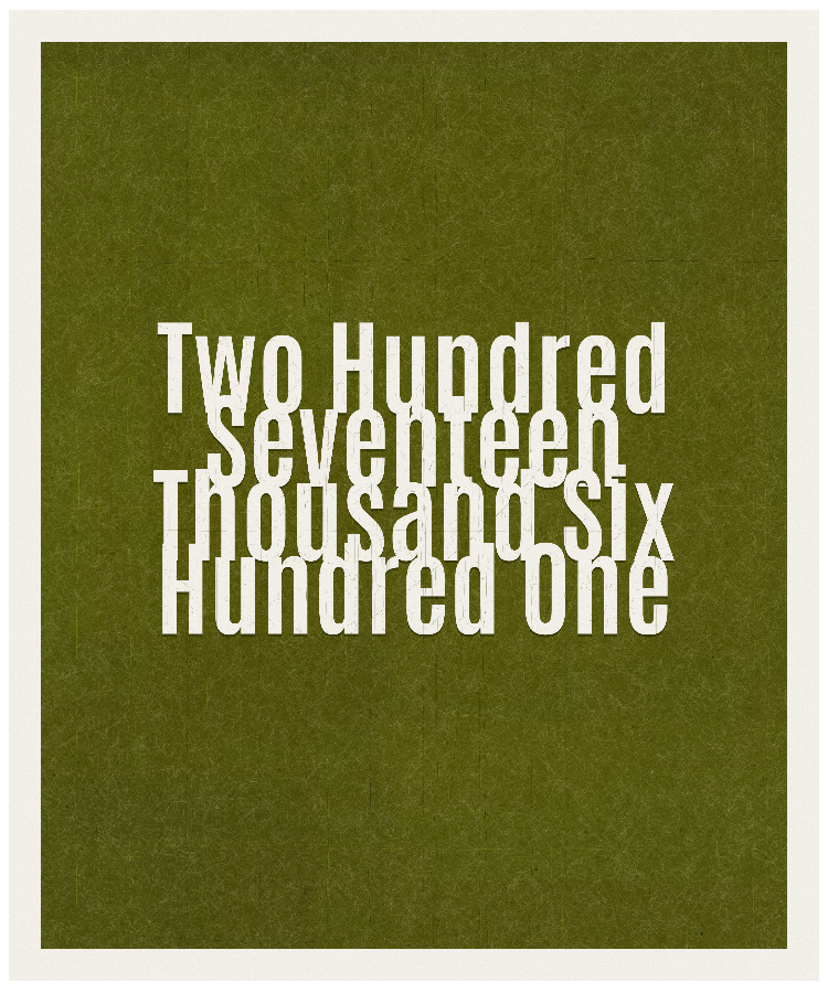 Count #217601