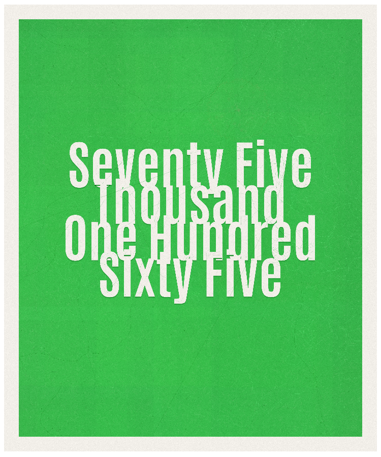 Count #75165