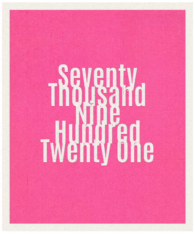 Count #70921