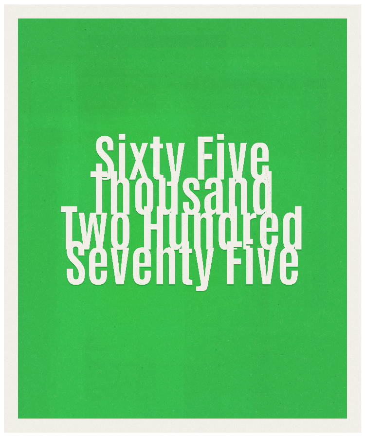 Count #65275