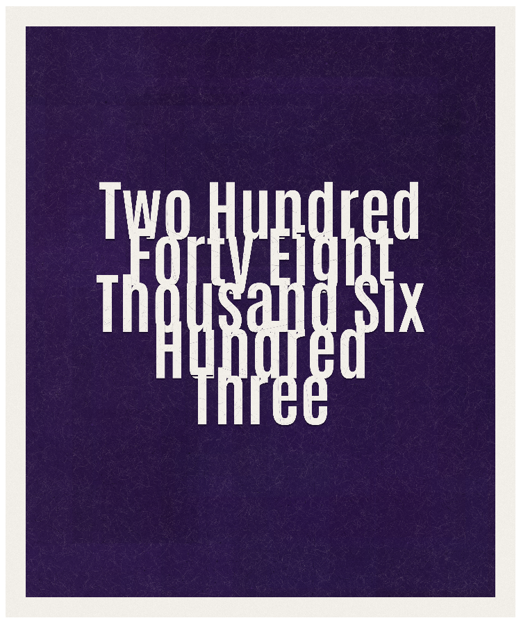 Count #248603