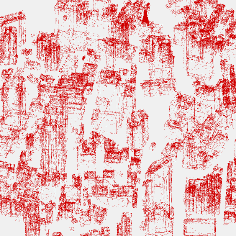 Algorithmic Drawing: Minato City Tokyo #4