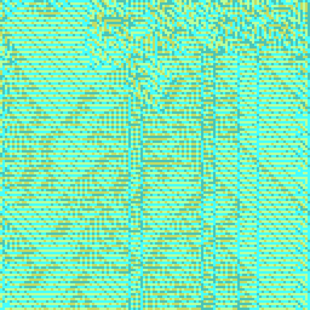 Blending Neighbors Cellular Automata #36