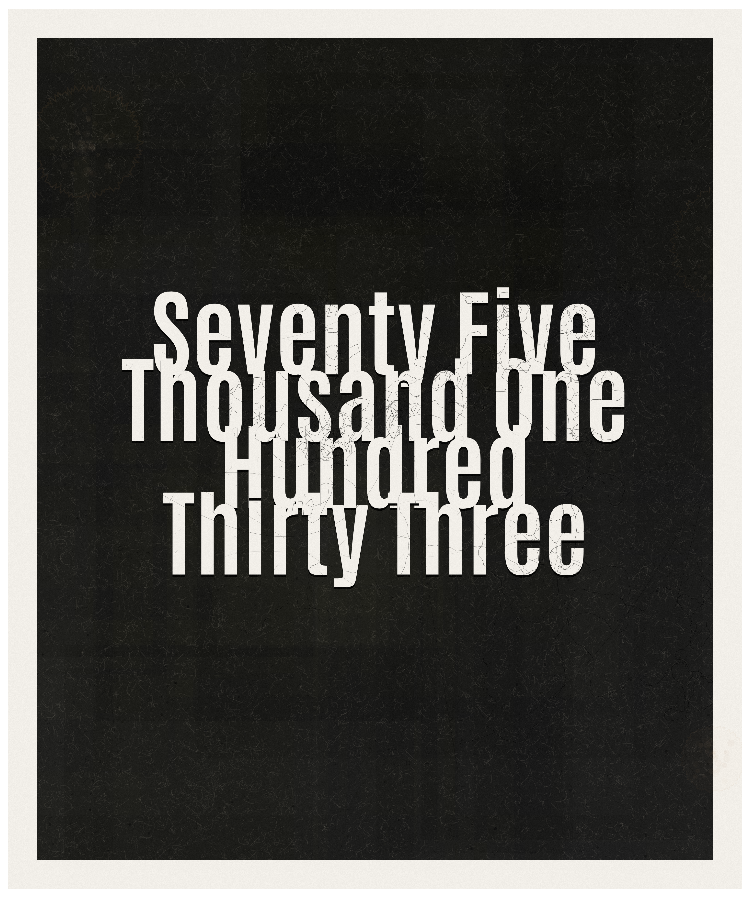 Count #75133