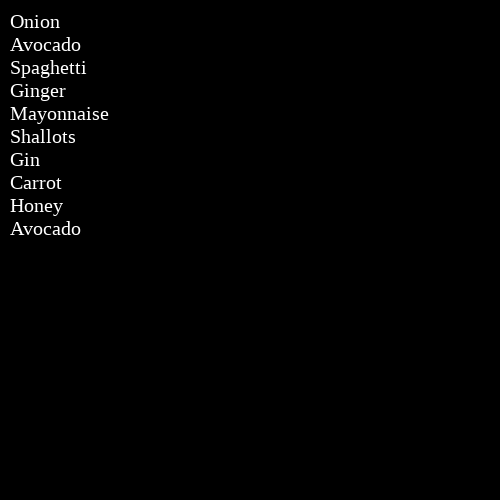 Grocery List #38