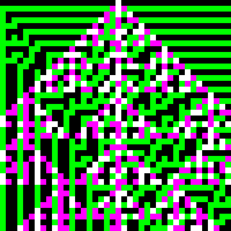 RGB Elementary Cellular Automaton #280