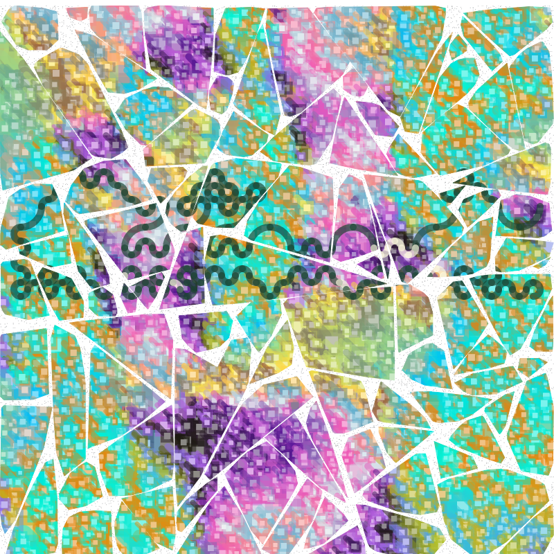 Tessellis - Gaudi style generative mosaic #3