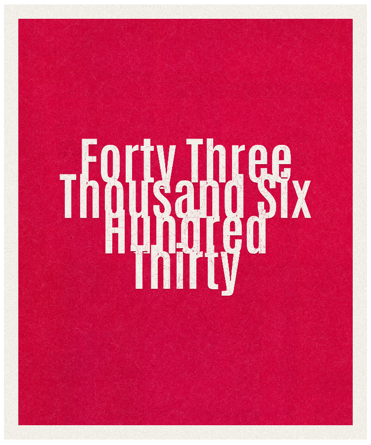 Count #43630