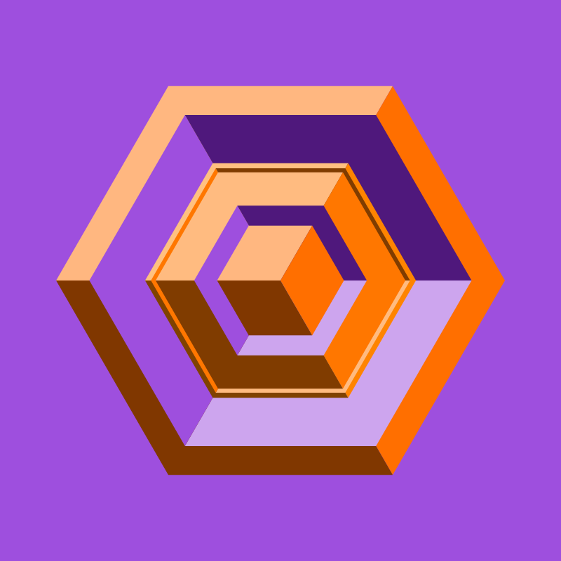 Hexagones - Art for Bots #4