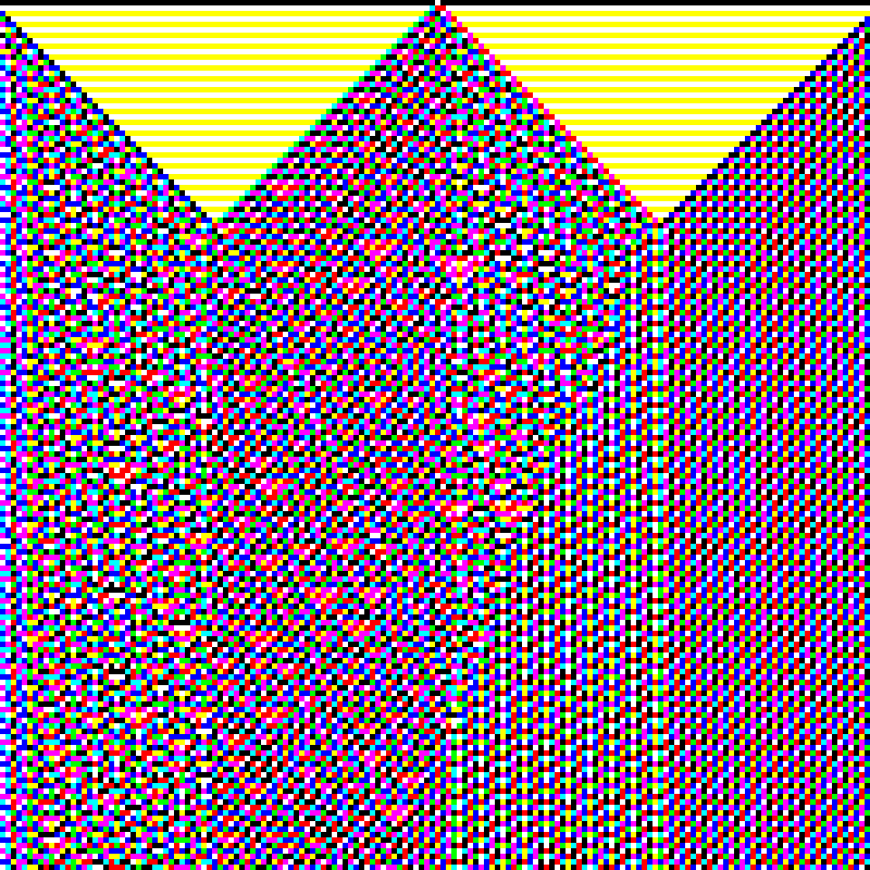 RGB Elementary Cellular Automaton #467