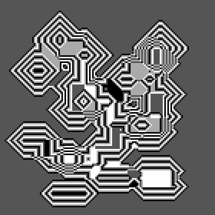 Superimposed Octagonal Pyramids #4