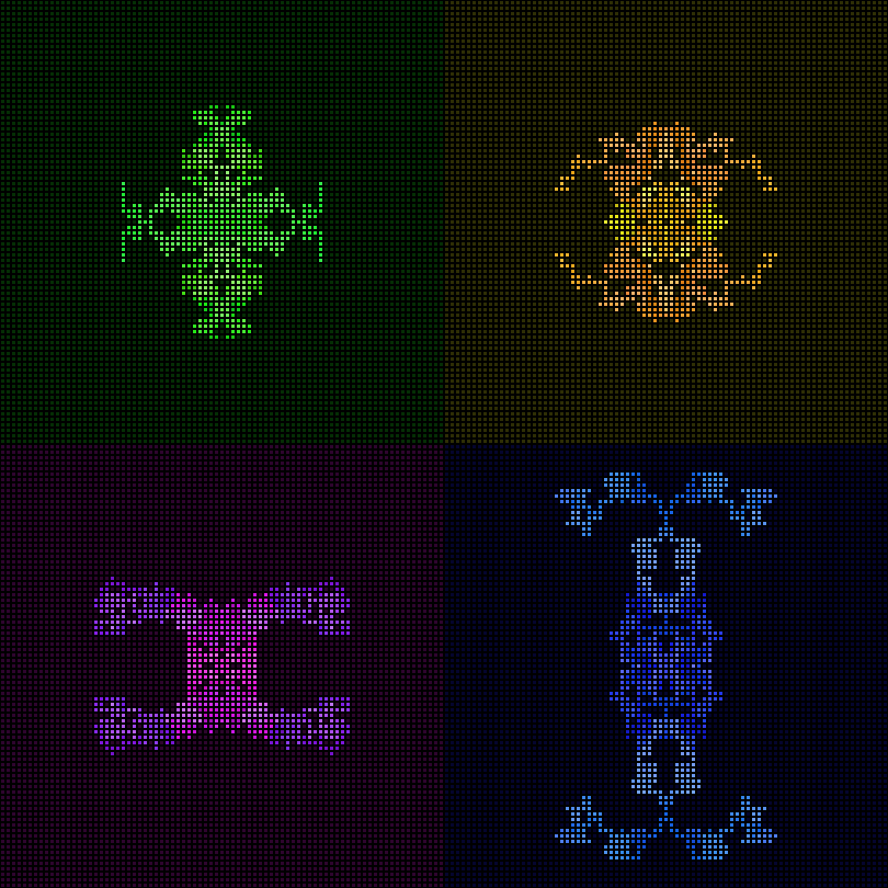 Dither Creatures 2x2 #95