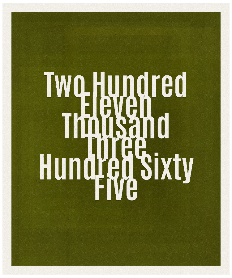 Count #211365