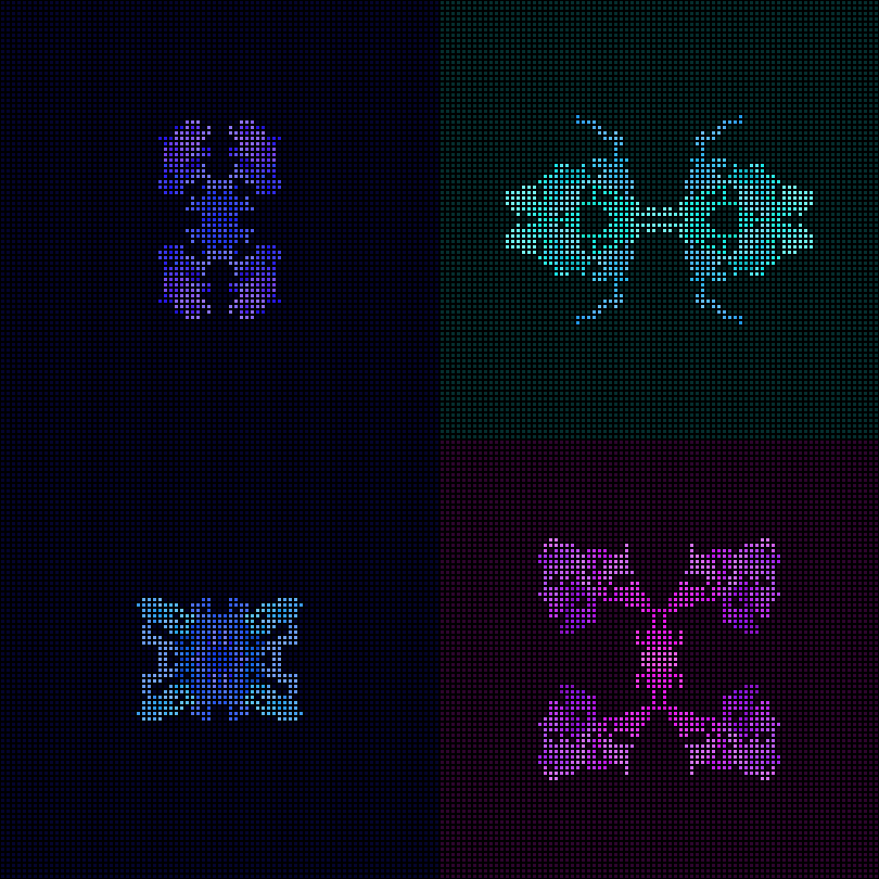 Dither Creatures 2x2 #42