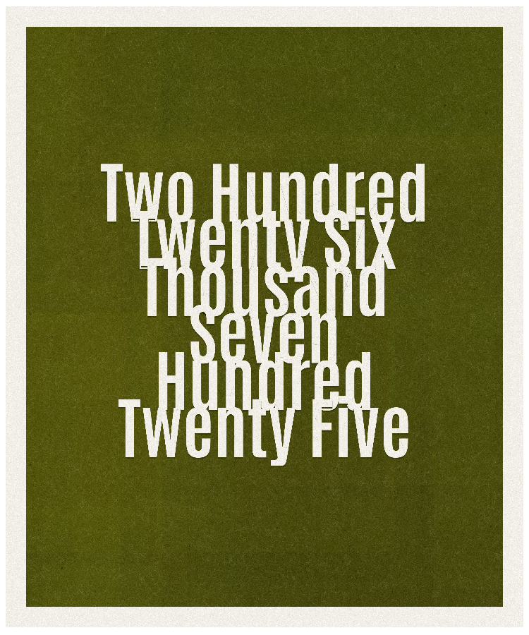 Count #226725