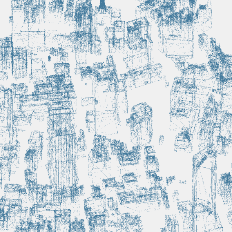 Algorithmic Drawing: Minato City Tokyo #26