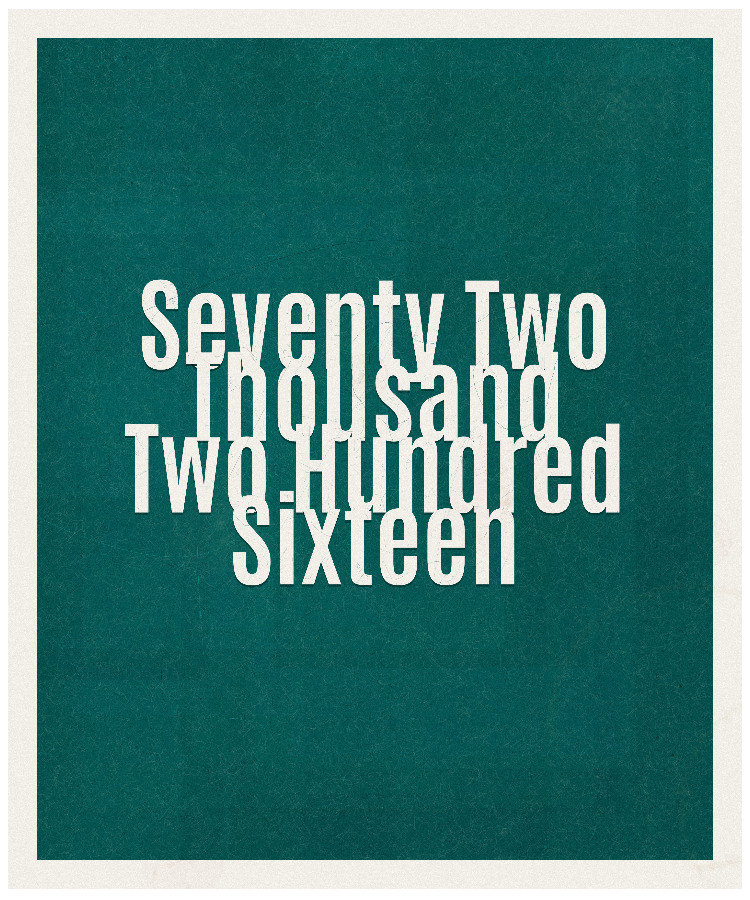 Count #72216