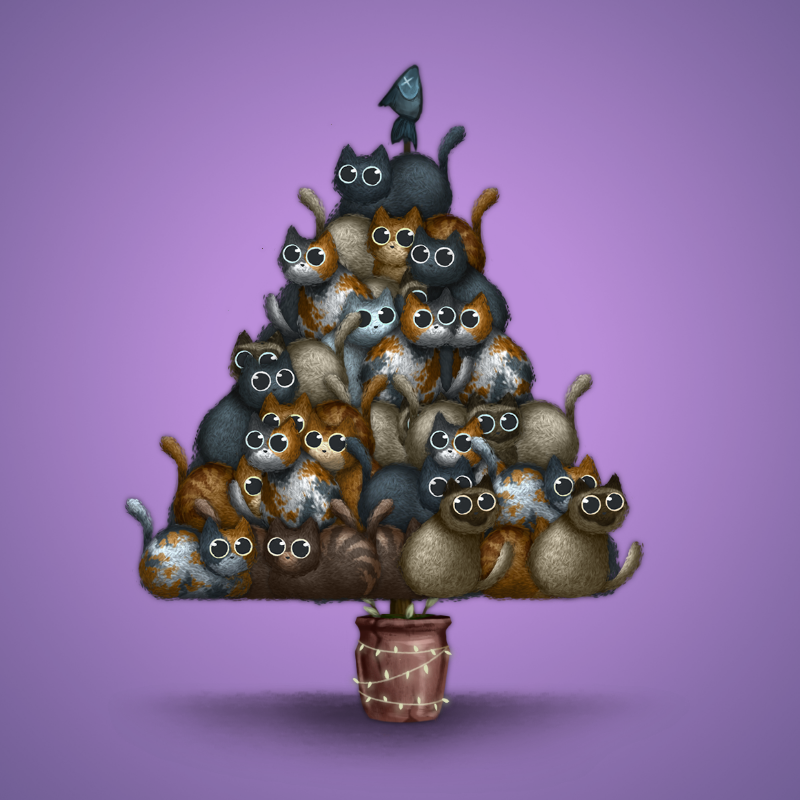 Fluffy Christmas Tree #32