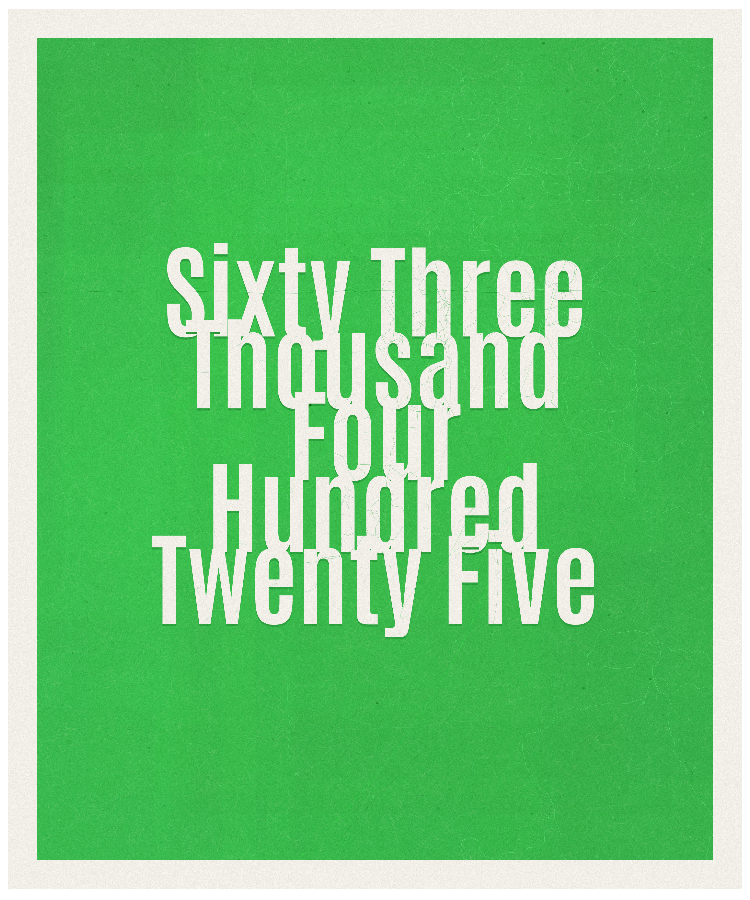 Count #63425