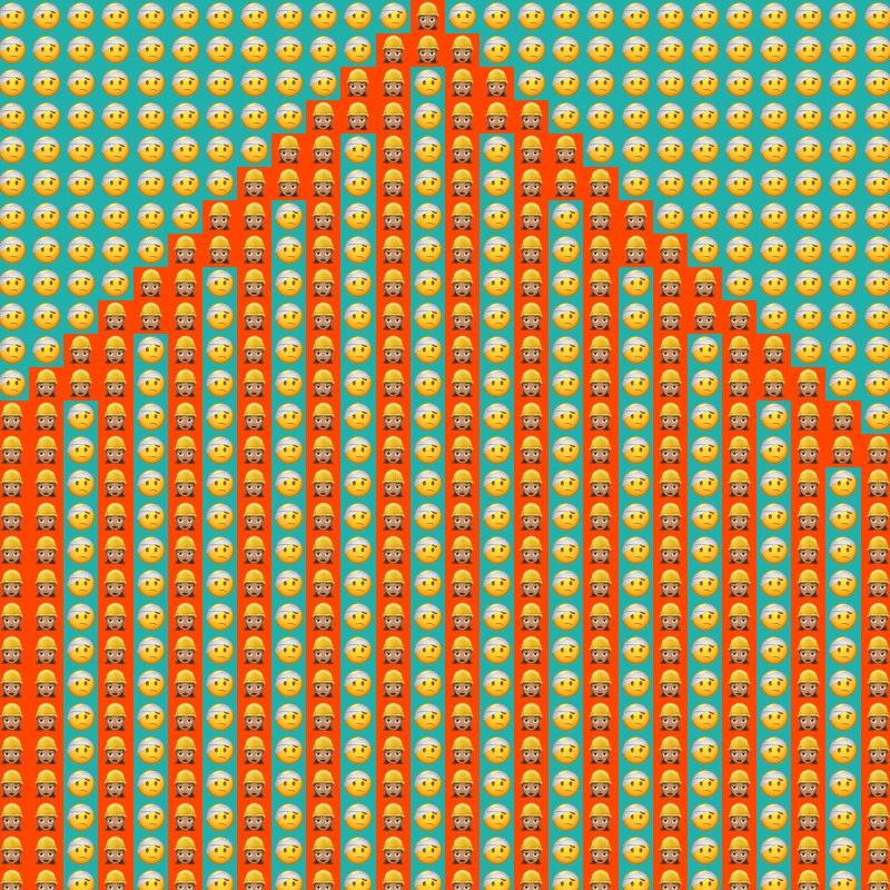 Elementary Cellular Emoji Automata #243