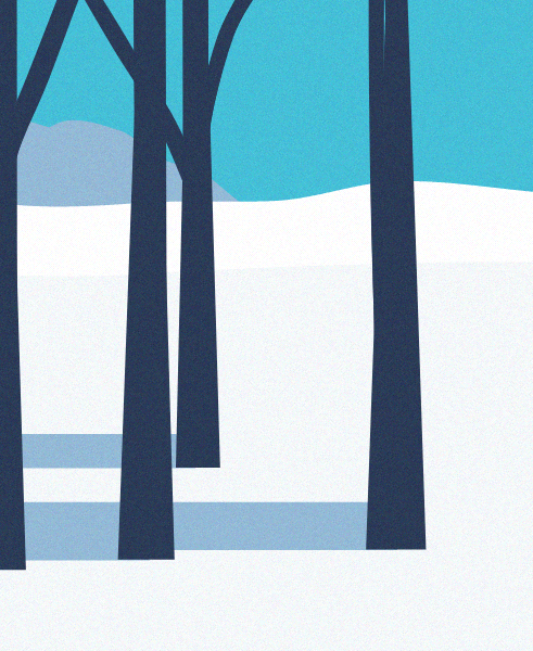 Minimal Snow Landscape #58