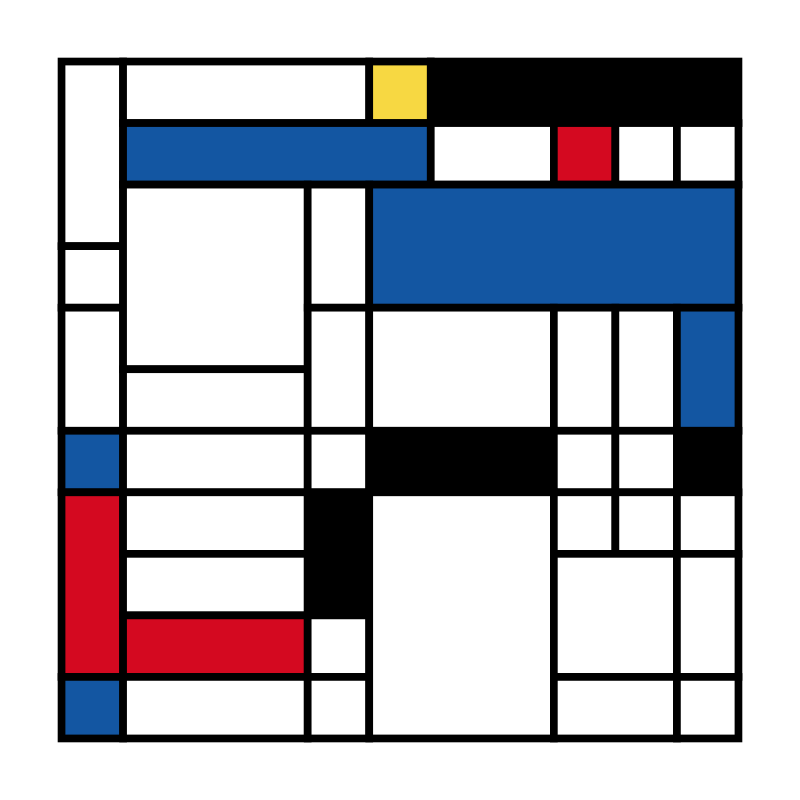 Mondrian squares #6