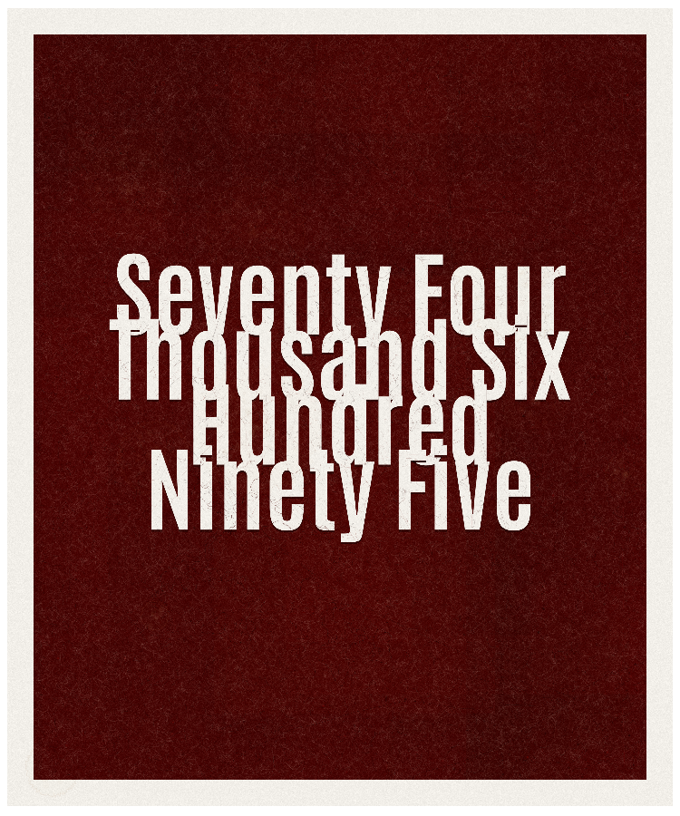 Count #74695