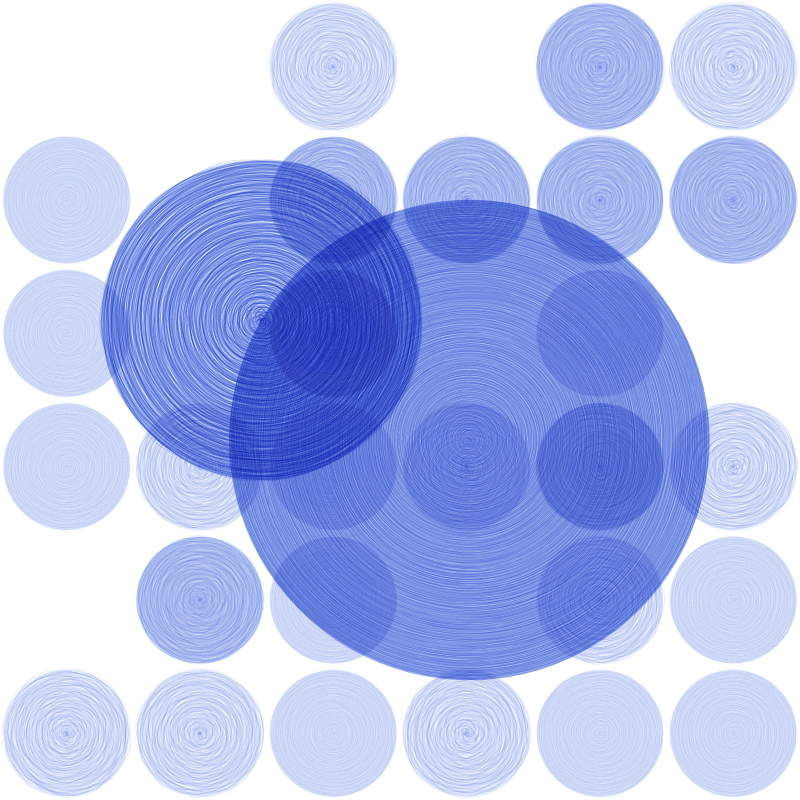 Brushed Circles #99