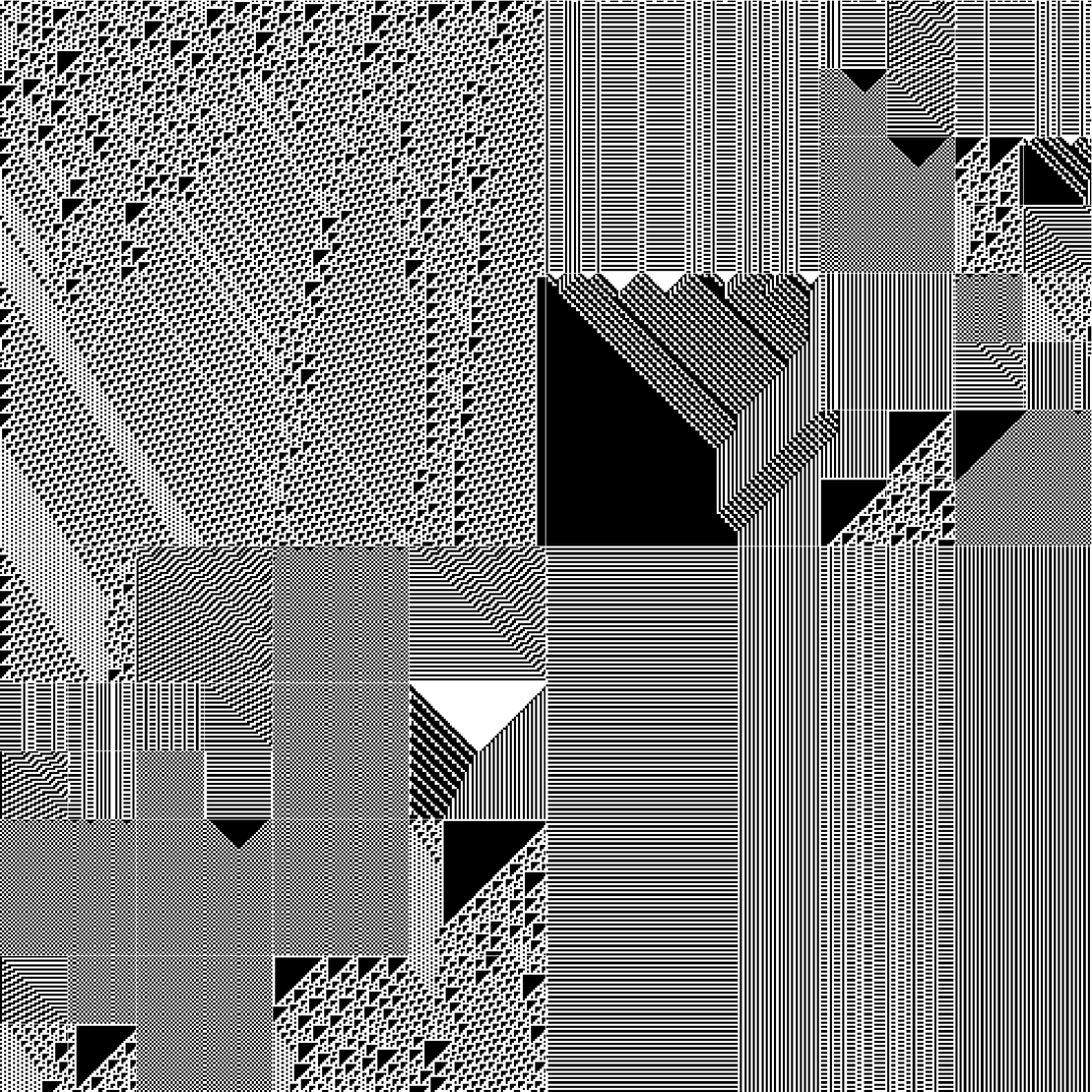 RULES (for Elementary Cellular Automata) #41