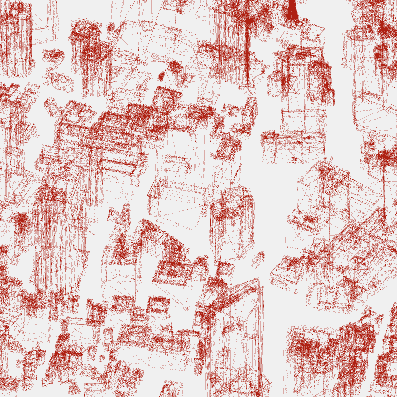 Algorithmic Drawing: Minato City Tokyo #70