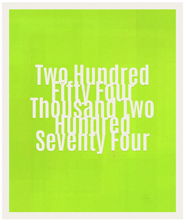 Count #254274