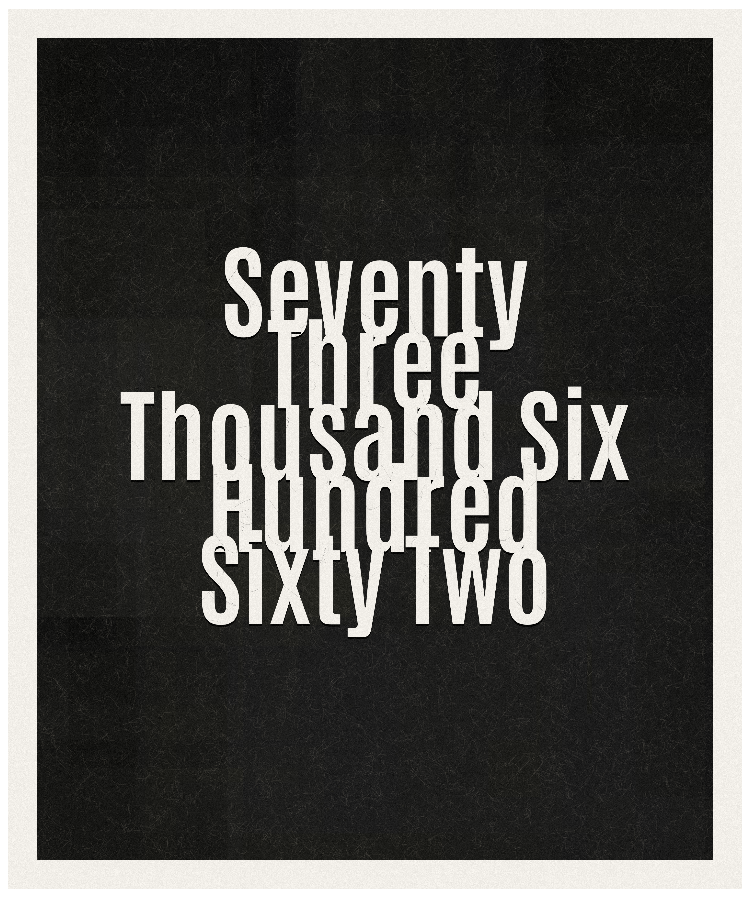 Count #73662