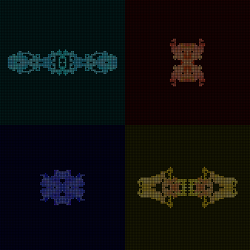 Dither Creatures 2x2 #45