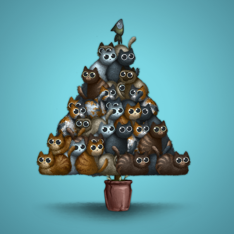 Fluffy Christmas Tree #22