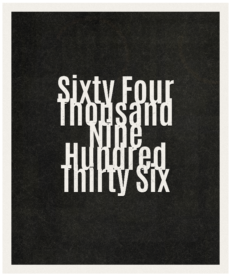 Count #64936