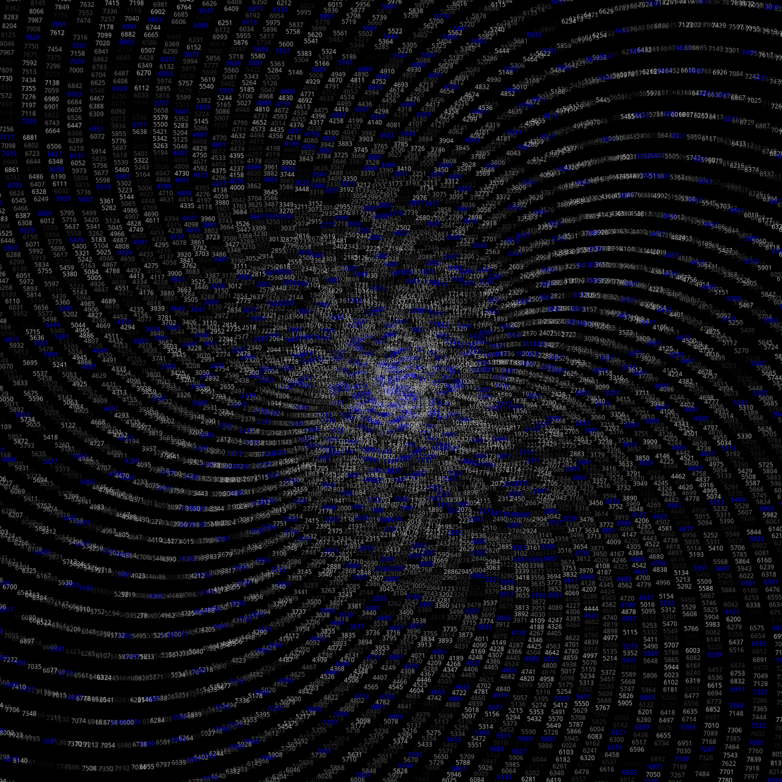 Polar Plot of Numbers #384