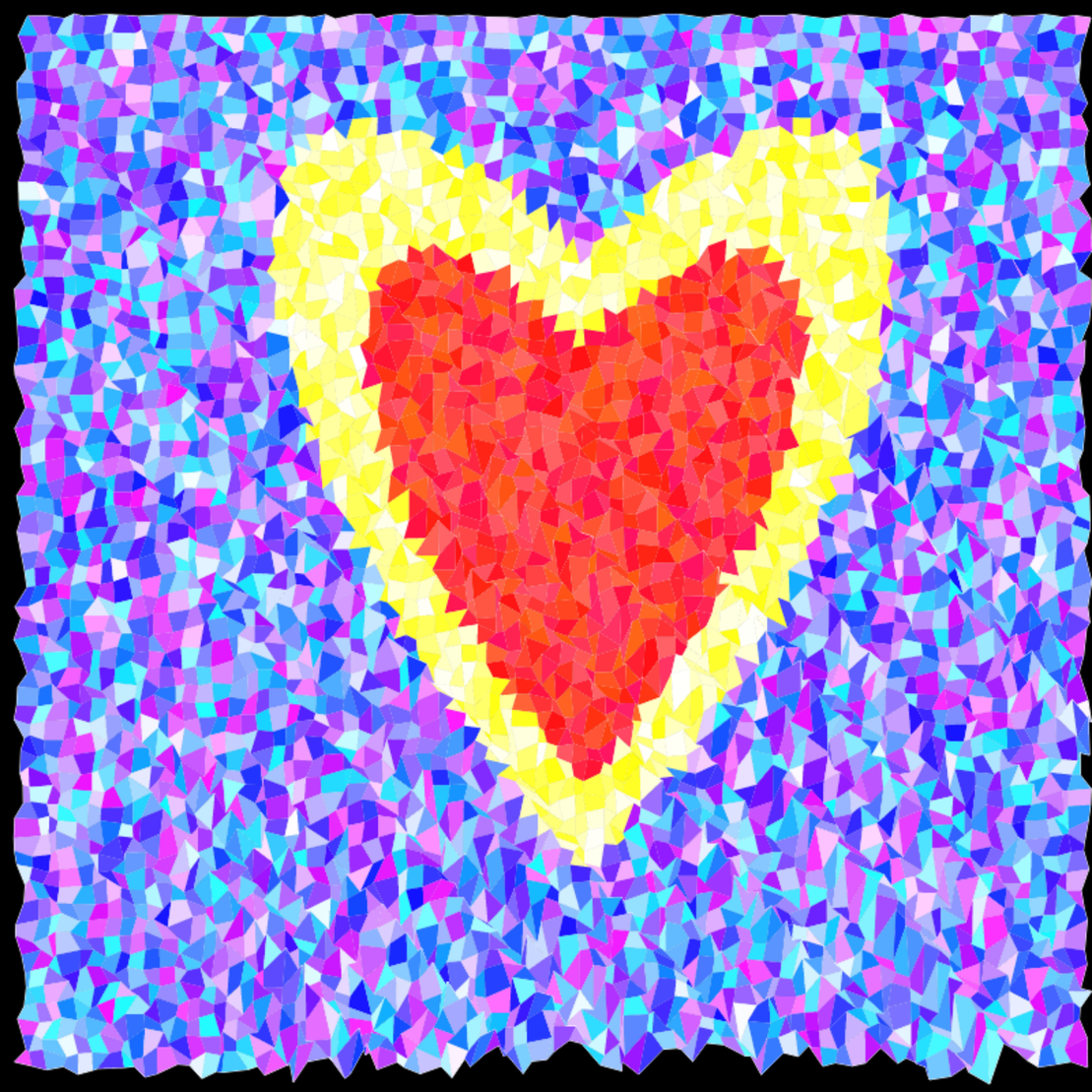 Heart mosaic #4