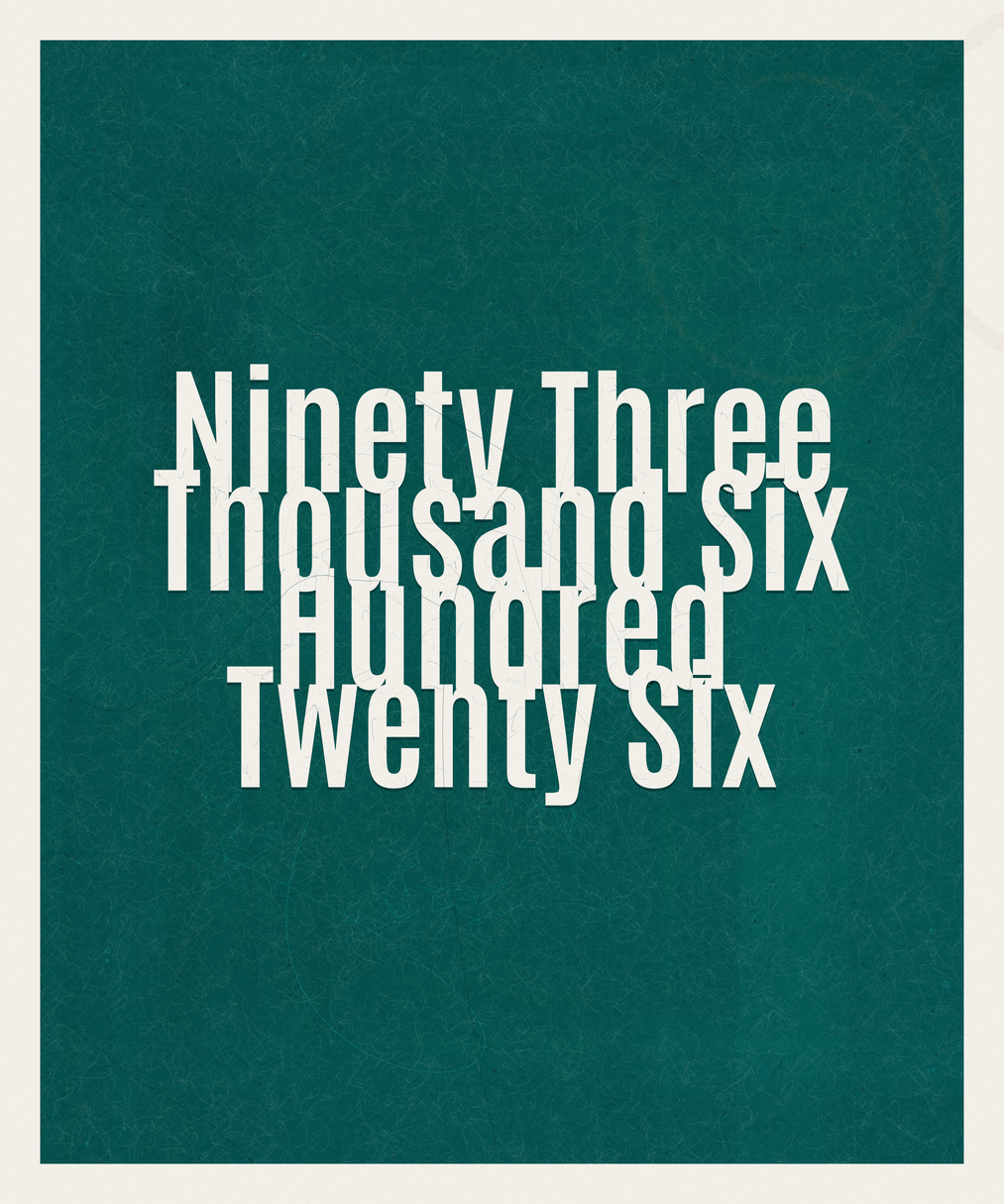 Count #93626